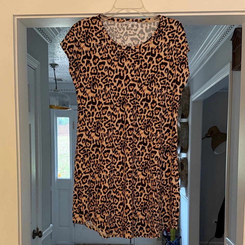 Johnny Was Leopard Print Sleep Dress